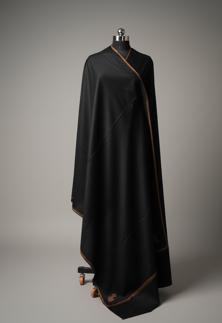 Kashmiri_Needlework_Shawl_Black