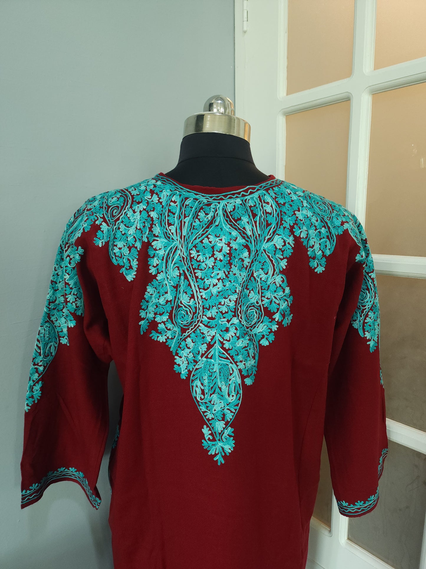 Maroon Pheran Designer