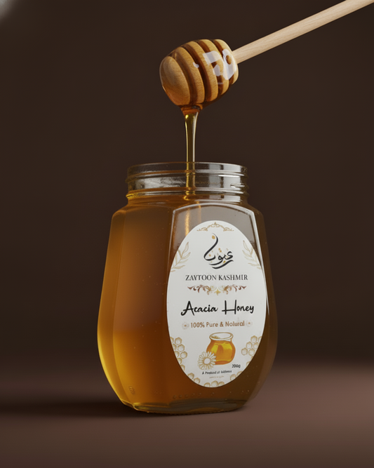 Kashmiri bread and honey