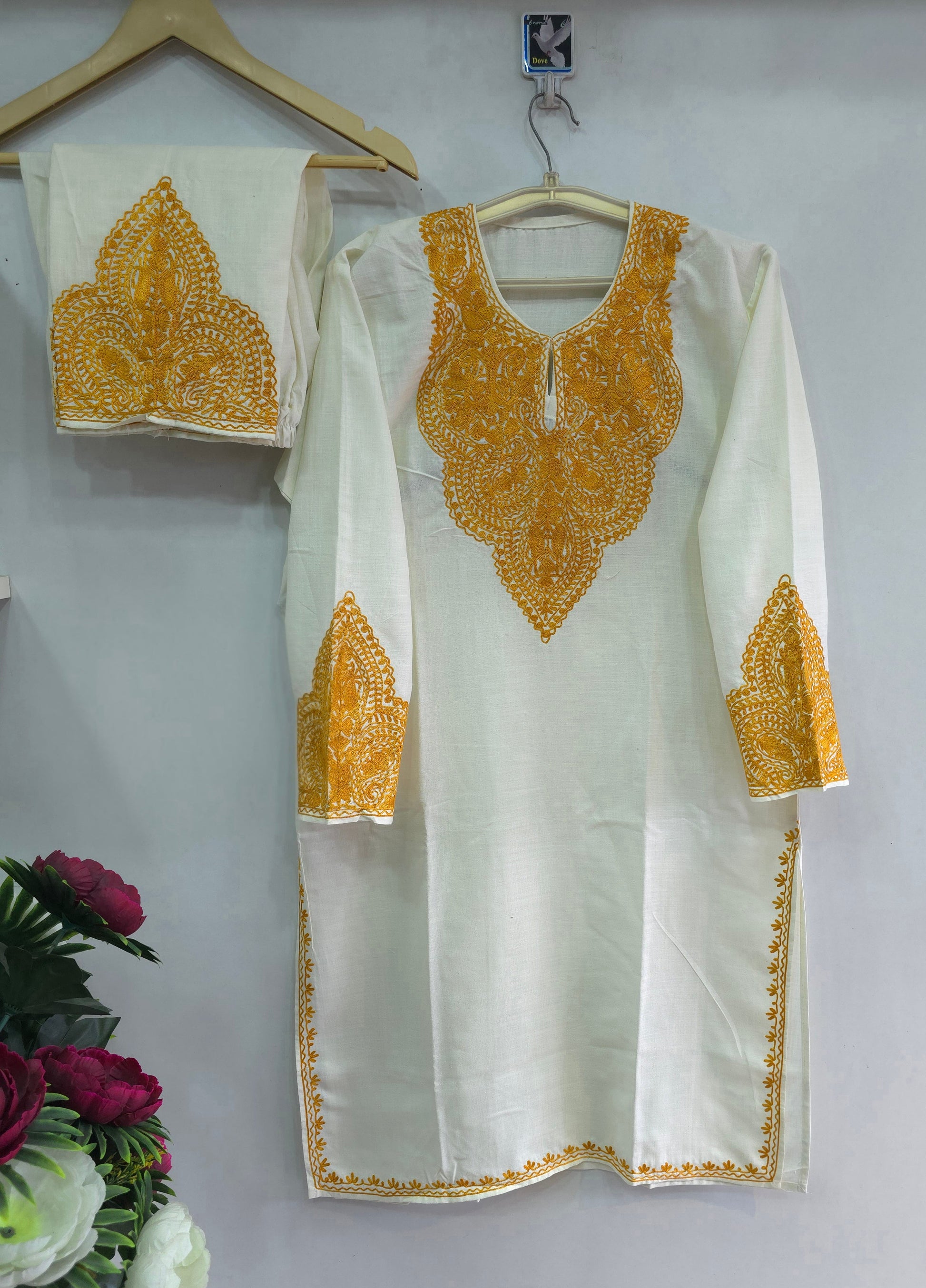 Kashmiri Coordset WHite