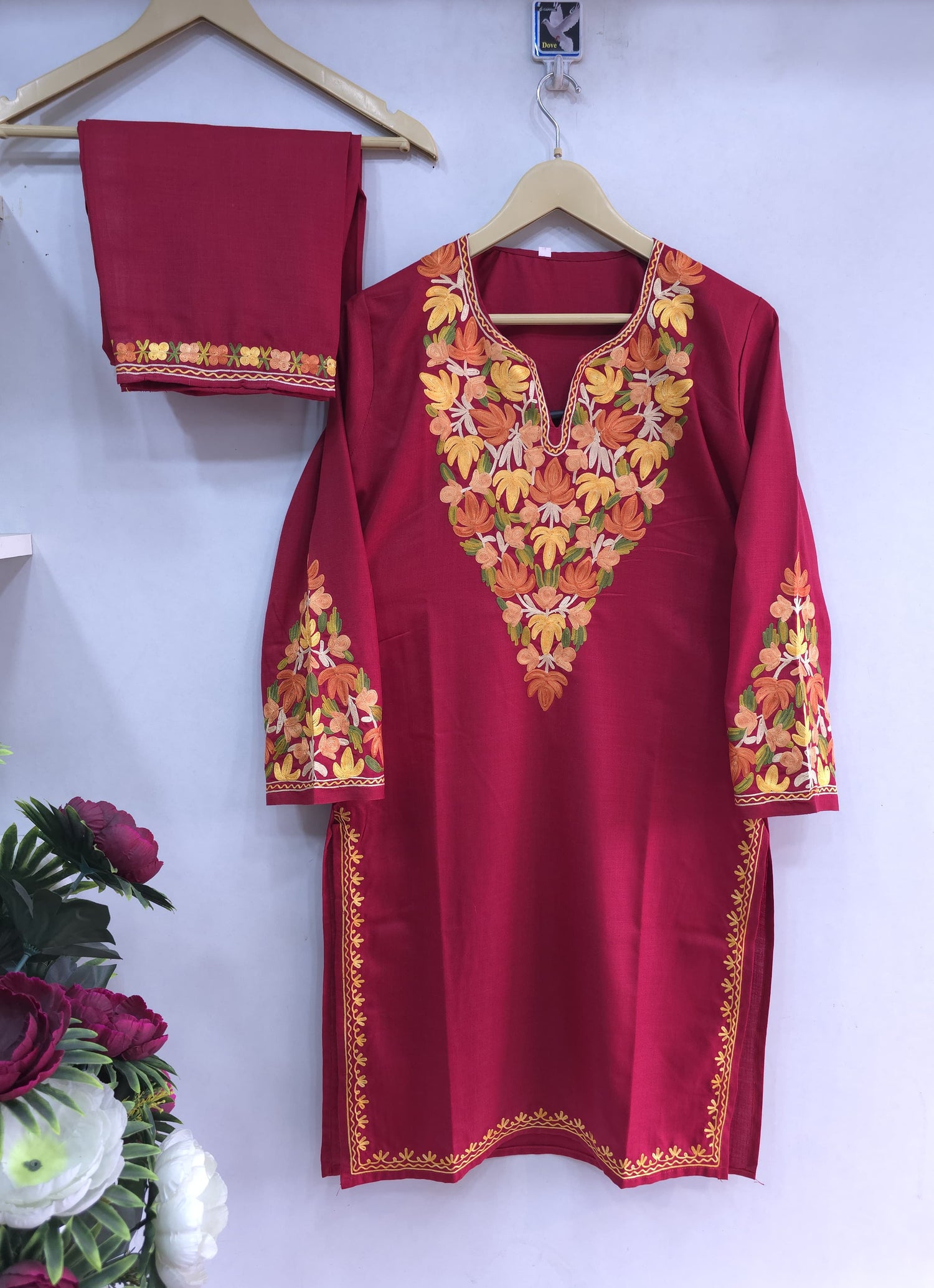 Pink Kashmiri Coordset