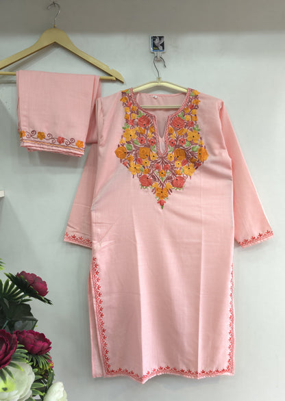Kashmiri Cotton pink coordset