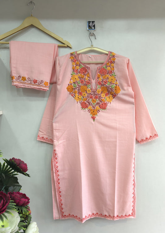Kashmiri Cotton pink coordset