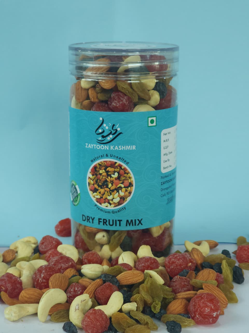Kashmiri Dry Fruit Mix | Cashews, Almonds, Raspberry, Raisins & Black Raisins
