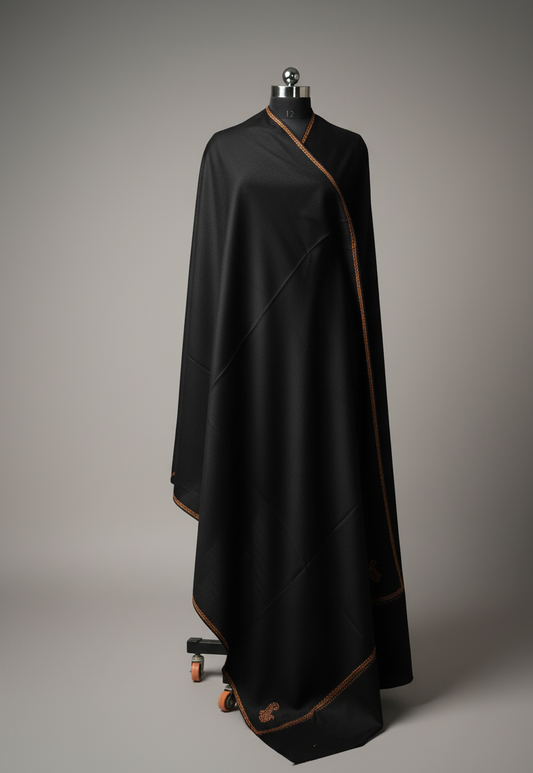 Kashmiri_Needlework_Shawl_Black